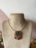 Stylish Ganesha Bling Pendant Set with Chain