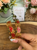 Lakshmi Lotus Bangles (Price for a Pair)
