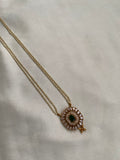 AD pendant pearl chain with earrings