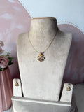 3D Ganesha Invisible chain with Earrings
