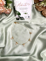 Invisible Jadau Floral Necklace:Chain