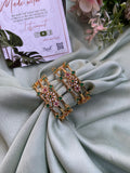 Kid's Floral Green Bangle Combo