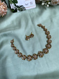 Flower Petal Design Necklace with Earrings