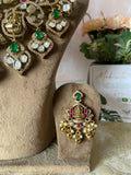 Mahalakshmi Moissanite Necklace with Earrings