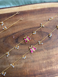 Butterfly Pearl Anklets in Two Colors (Price for a Pair)
