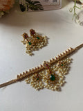 Classic Guttapusalu Cluster Pearl Choker with Balis