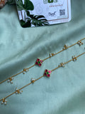Pearl Floral Anklets