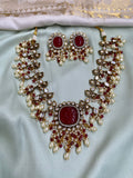 Victorian Pearl Necklace with studs