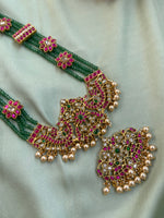 Green Beads Non idol Kemp Jadau Haram