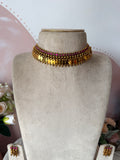 Elakkathali Ruby Choker with Earrings