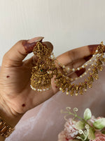 Lakshmi Jhumkas with Swan Mattals
