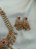 Lakshmi Beads Long Necklace with Earrings