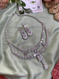 Isha Ambani Inspired Moissanite Necklace with Earrings