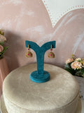 Kemp lotus Jhumkas in 2 colours