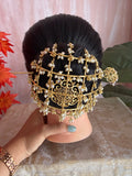 Antique Premium Pearl Cage Bun ( Hair Accessory)