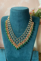 Kemp Pearl Ruby Green Necklace