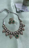 Victorian Mossonite Necklace with earrings