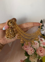 Antique Bridal Jhumkas with Three Line Mattals