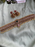 3 in 1 Pure kemp Jadau Choker with Jhumlas (Interchangeable Pendants)