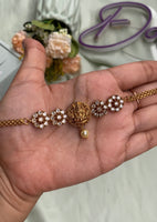 Lakshmi White stone Choker with Earrings