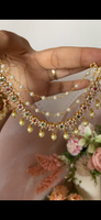 AD Ruby Green Jhumka and Mattal combo