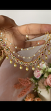 AD Ruby Green Jhumka and Mattal combo