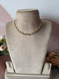 Simple Floral AD Necklace with Earrings