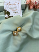 Anti Tarnish Texture Pearl Earrings