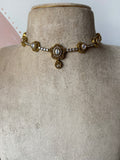 Moissanite Flower Necklace with Earrings