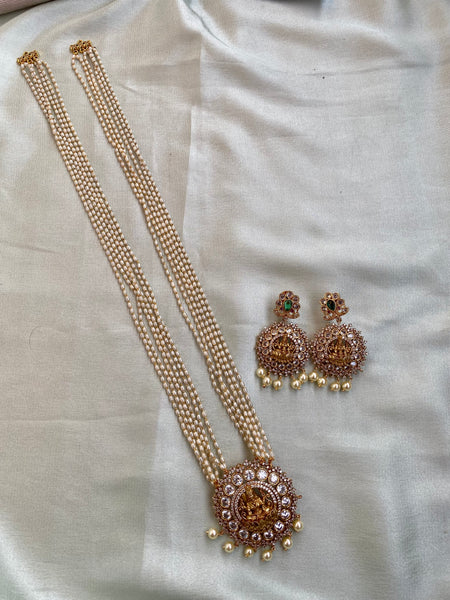 AD Lakshmi Long chain with Earrings