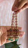 Kemp Jhumkas with kemp Mattal