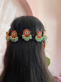 Kemp Jadau Circle Flower Choti/Hair Accessory