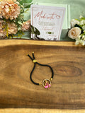 Meenakari Lakshmi Black Thread Bracelet