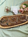 Designer Peacock AD Necklace with Earrings in 3 Colors (Price for Each)