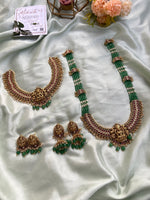 Short and Long Lakshmi Kemp Necklace with Earrings