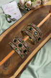 Victorian Green Bangle Combo (Price for Both Hands)