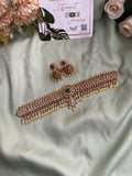 3 in 1 Pure kemp Jadau Choker with Jhumlas (Interchangeable Pendants)
