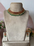Kemp pastel Beads Necklace with Earrings