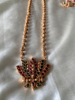 Reversible 2 Sides Lakshmi Golden Beads long chain with Extra links