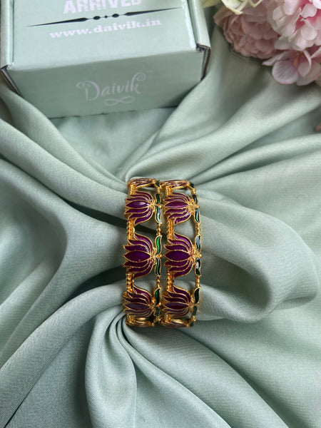 Lotus Purple Bangle