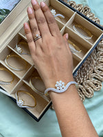AD Pearl Flower Freesize Kada