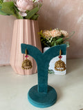 Kemp lotus Jhumkas in 2 colours