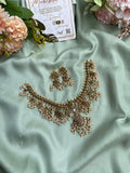 Floral Guttapusalu Short and Long Necklace with Earrings (Prices for Combo, Short & Long)