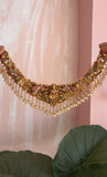 Antique Lakshmi Pearl Hanging Necklace with Balis