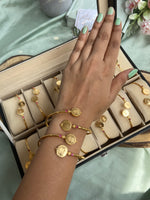 Flexible Lakshmi Coin Kada (Price for a Set of 2)