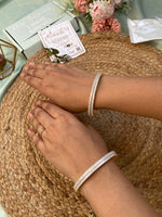 Diamond look Alike AD Stone set of 4 Bangles