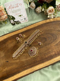 3 in 1 Pure kemp Jadau Choker with Jhumlas (Interchangeable Pendants)