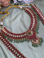 Pure kemp Brass Jadau Mossanite Bridal Set