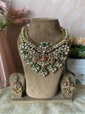 Mahalakshmi Moissanite Necklace with Earrings