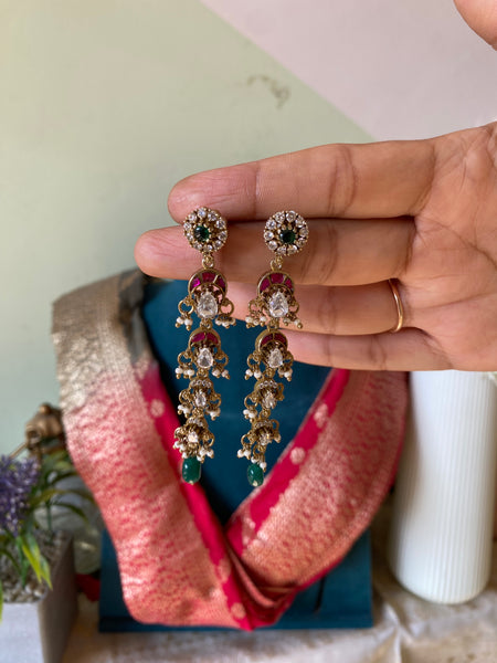 Kemp Jadau Layered Earrings